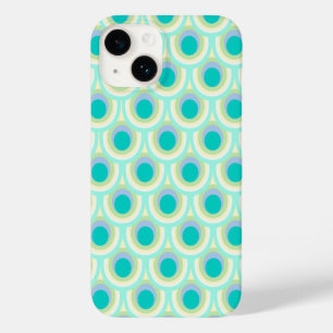 孔雀パターンミントの水の緑のiphone 5の場合 Case-Mate iPhone 14ケース
