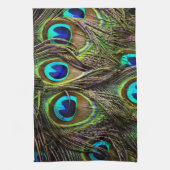 孔雀パターン キッチンタオル (縦)