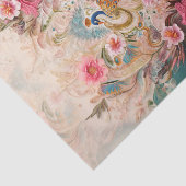 孔雀パラダイス: 華麗な花と羽の芸術 薄葉紙 (詳細)