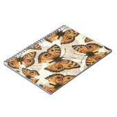 孔雀パンシー蝶パターン ノートブック (左側)