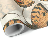 孔雀パンシー蝶パターン ラッピングペーパー (ロールコーナー)