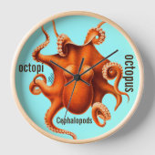 孔雀パーソナライズされたシャンデリア 壁時計 (正面)