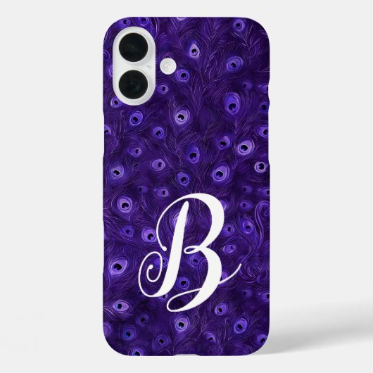 孔雀パーソナライズされた羽 Case-Mate iPhoneケース (裏面)