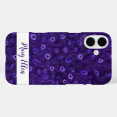 孔雀パーソナライズされた羽 Case-Mate iPhoneケース (裏面 (横))