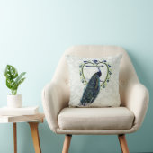 孔雀パーソナライズされた芸術 クッション (椅子)