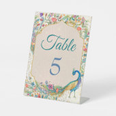 孔雀ヒンドゥー結婚教のテーブル番号 台座サイン (正面)