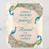 孔雀ヒンドゥー結婚教の予約サイン (正面/裏面)