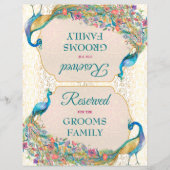 孔雀ヒンドゥー結婚教の予約サイン (正面)