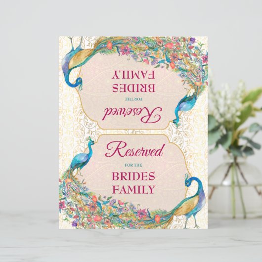 孔雀ヒンドゥー結婚教の予約サイン (スタンド正面)