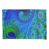 孔雀ピローケースペア 枕カバー (正面左)