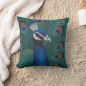 孔雀ピロー クッション (ブランケット)