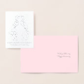 孔雀ピーエンラインアートカップル銀周年 箔カード (ディスプレー)