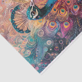 孔雀ファンキー羽のカラフルデコページ 薄葉紙 (詳細)