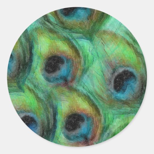 孔雀ファンタジーセット1114 ラウンドシール (正面)