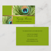 孔雀ファンタジー名刺セット1101 名刺 (正面/裏面)