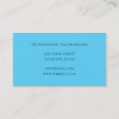 孔雀ファンタジー名刺セット1105 名刺 (裏面)