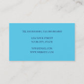 孔雀ファンタジー名刺セット1112 名刺 (裏面)