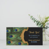 孔雀フェザーありがとう サンキューカード (スタンド正面)