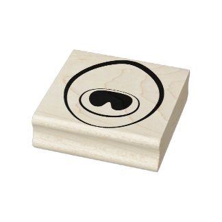 孔雀フェザーアイスタンプ ラバースタンプ