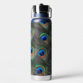 孔雀フェザーアイズポットパターン ウォーターボトル (背面)