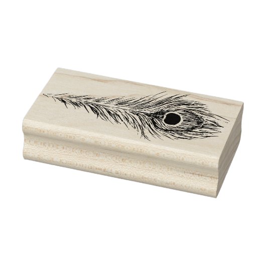 孔雀フェザーアートピーコックス羽毛アートワーク ラバースタンプ (スタンプ)