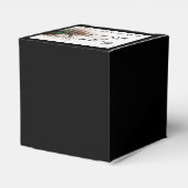 孔雀フェザーグラマー結婚式の引き出物ボックス フェイバーボックス (裏面サイド)