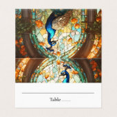 孔雀フェザーテーブル折り畳み座席表 (外部フラット)