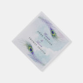 孔雀フェザーナプキンス スタンダードカクテルナプキン (角)