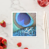 孔雀フェザーナプキン スタンダードカクテルナプキン (インサイチュ)