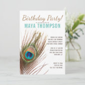 孔雀フェザーバースデーパーティー 招待状 (スタンド正面)