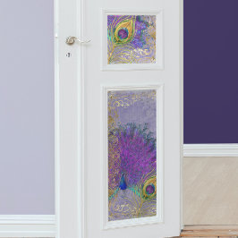 孔雀フェザーパープルゴールドフォイルバロックの切り離し 薄葉紙