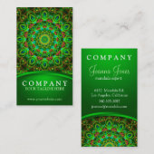 孔雀フェザーマンダラ 名刺 (正面/裏面)