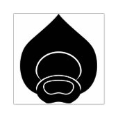 孔雀フェザーモティースタンプ ラバースタンプ (インプリント)