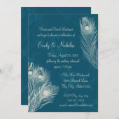 孔雀フェザーリハーサルディナー 招待状 (正面/裏面)