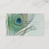 孔雀フェザーBoho水色友人を参照 紹介カード (裏面)