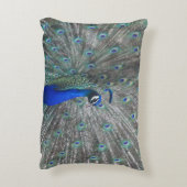孔雀フォトアクセントピロー アクセントクッション (裏面(縦))