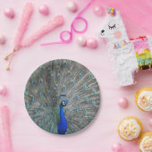 孔雀フォト紙プレート ペーパープレート (パーティー)