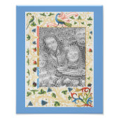 孔雀フルーツアートテンプレートフレームあなたの写真 フォトプリント            (正面)