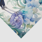 孔雀フローラ水色 薄葉紙 (詳細)