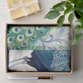 孔雀フローラ水色 薄葉紙 (ギフト)