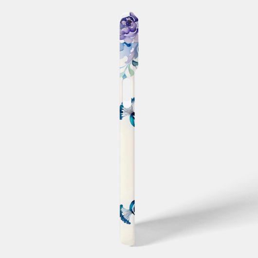 孔雀フローラ水色 Case-Mate iPhoneケース (裏面 / 右)