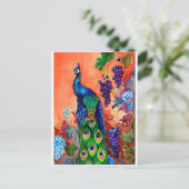 孔雀ブドウのアートワーク ポストカード (スタンド正面)