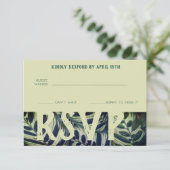 孔雀プラントコンサーバトリーRSVPカード 出欠カード (スタンド正面)