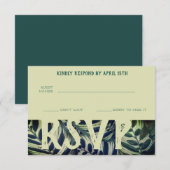 孔雀プラントコンサーバトリーRSVPカード 出欠カード (正面/裏面)