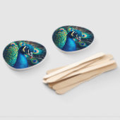 孔雀プロファイル ハンドファン (組立なし)