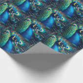 孔雀プロファイル ラッピングペーパー (角)