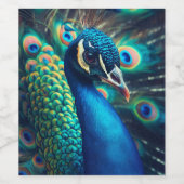 孔雀プロファイル ワインラベル (シングルラベル)