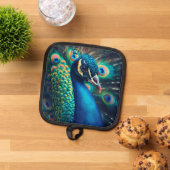 孔雀プロファイル 鍋敷き (トップダウン)