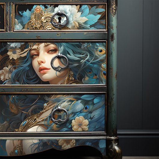 孔雀ヘアドスアールヌーボーの女神 薄葉紙