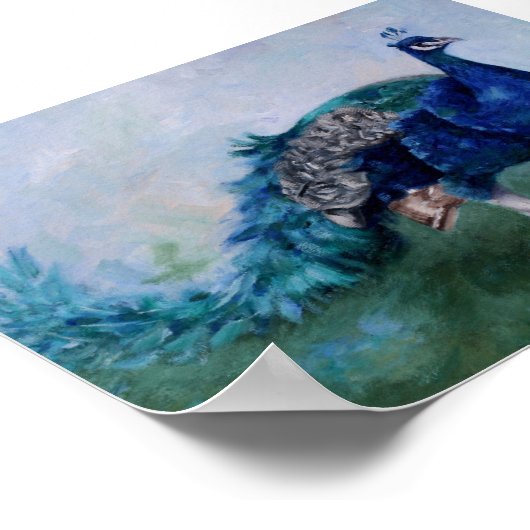 孔雀ポスター ポスター (角)